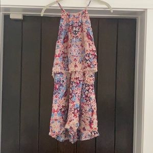 Parker Floral Print Romper with pockets size XS
